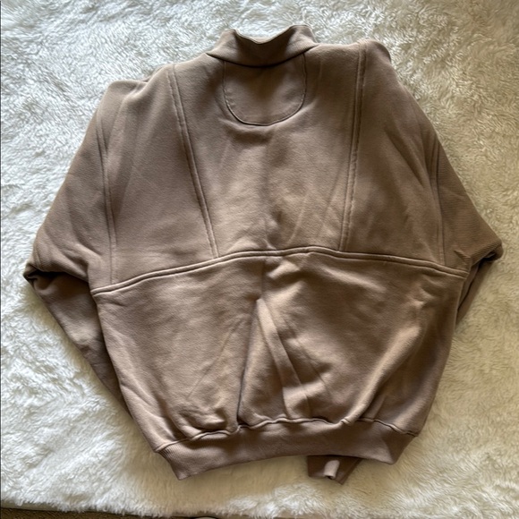 Joah Brown Tan RETRO HALF ZIP - Picture 3 of 4